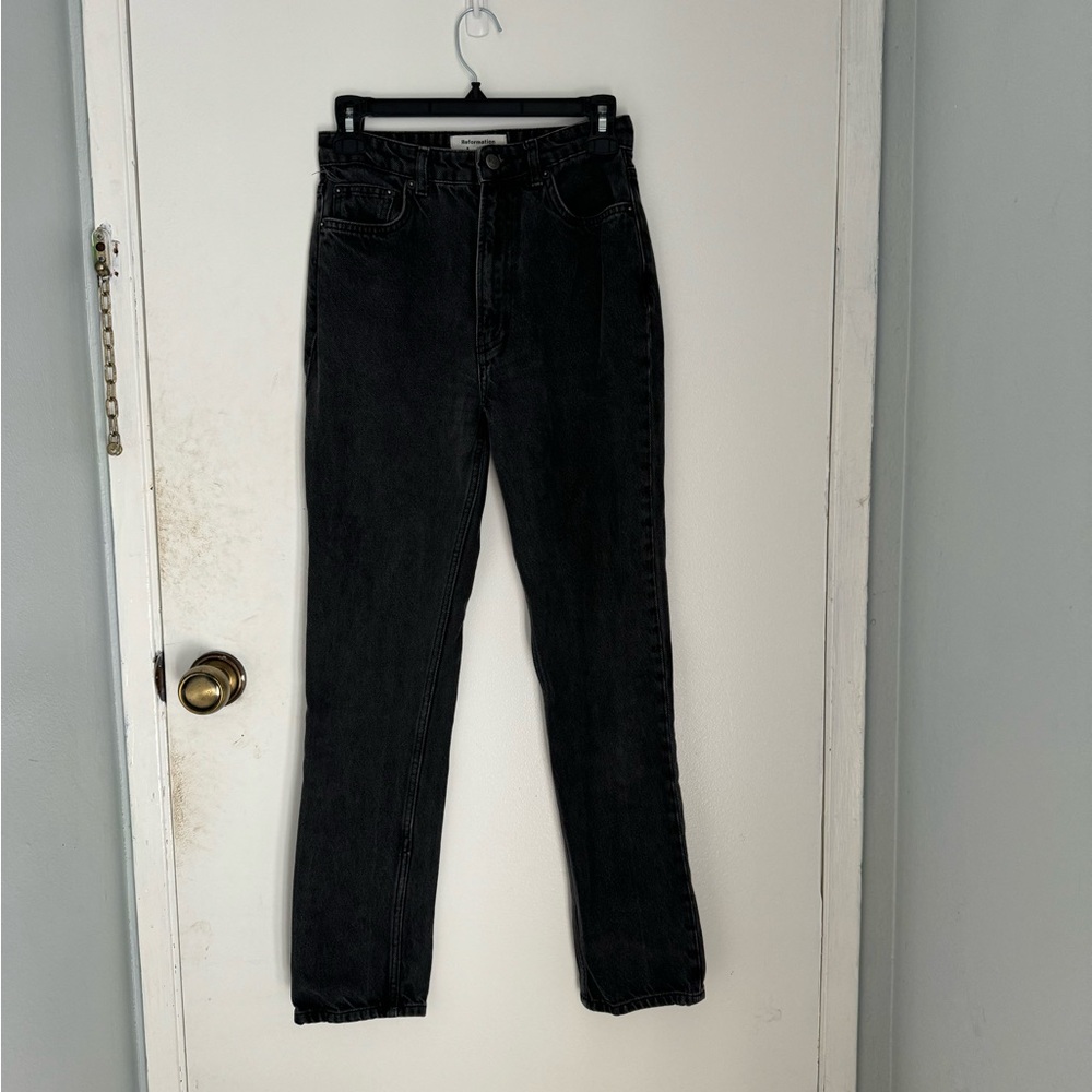 Reformation Charcoal Denim Jeans